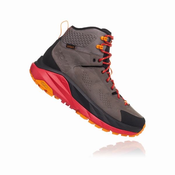 Hoka One One Sky Collection Kaha Hiking Boots Mens Black / Grey UK Discount Spot Sales
